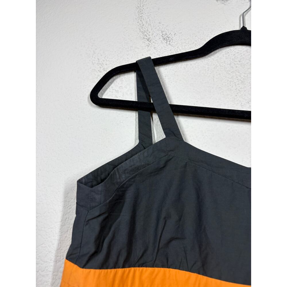 Marni 38/2 US Colorblock Asymmetric Tank Top Pink Black Cotton Plated Italy - Picture 4 of 9